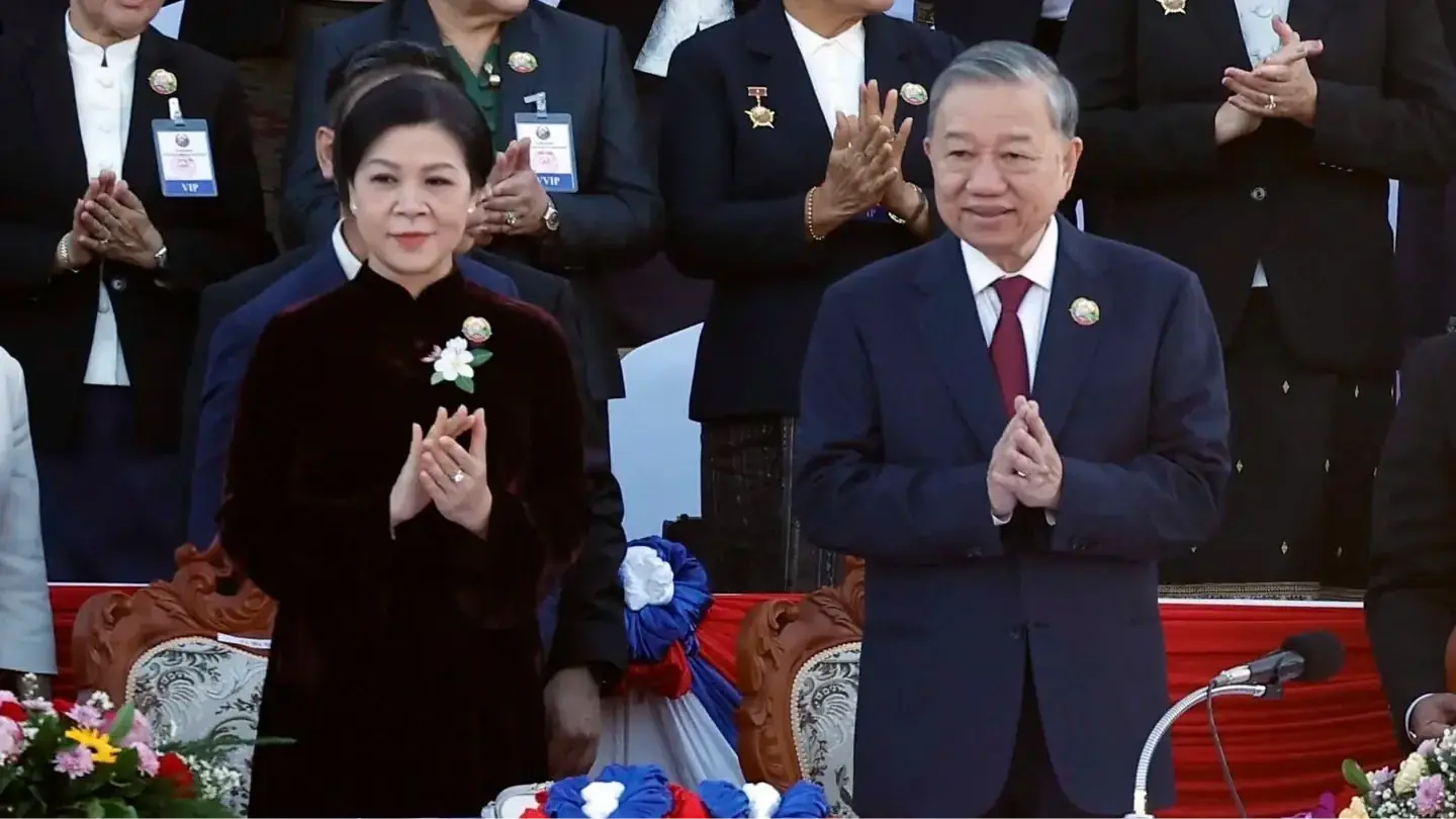 Tổng Bí thư Tô Lâm dự Lễ kỷ niệm 50 năm Quốc khánh Lào